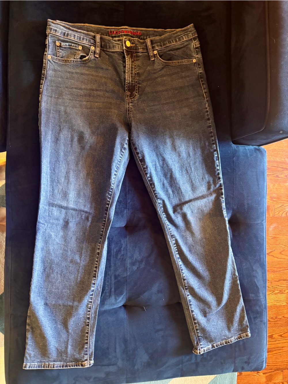 Lucky Brand Women's Straight Leg Jeans - Faded Blue Wash